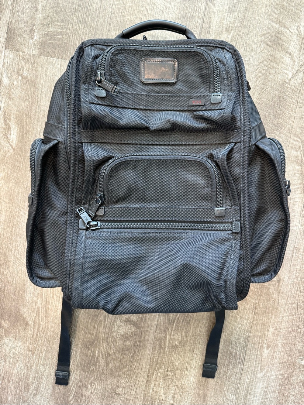 Tumi Alpha T-Pass Brief Pack Travel Backpack Laptop Bag Ballistic Nylon Black
